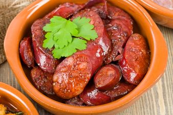 Tapas at home; Chorizo in Red Wine