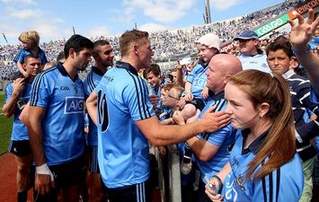 Video: Dublin players take time to celebrate Leinster win with ill, five-year-old super fan