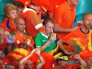 ‘Irishman’ in Netherlands crowd is a Dutchman who’s crazy about Ireland