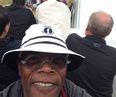 Pic: Samuel L. Jackson takes a selfie on the 18th hole at the Open Championship
