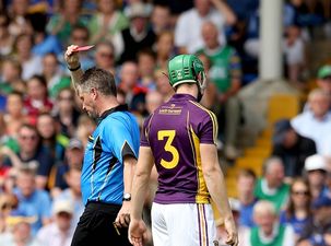 Video: Limerick’s Shane Dowling gets timbered by Wexford’s Matthew O’Hanlon