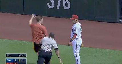 Only a matter of time… Pitch invaders taking selfies is a thing now