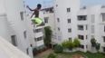 Video: This guy made heart-stopping jump off a five-storey building into a swimming pool