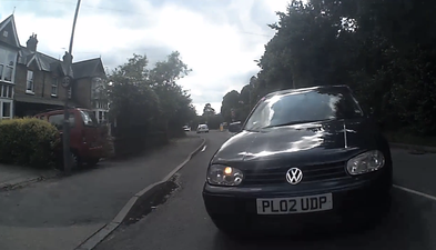 Video: Impatient driver mows down cyclist in hit-and-run incident