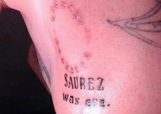 Pic: Idiot spells Suarez wrong on this bite tattoo
