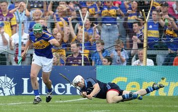 Pic: Dublin goalkeeper Alan Nolan appears to take a swing at John O’Dwyer