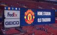 Pic: Oh dear. The graphics operator on Man Utd’s pre season tour had an absolute nightmare
