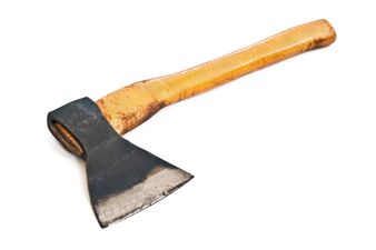 Pic: Holy sh*t; this driver had a lucky escape when an axe flew into her windscreen