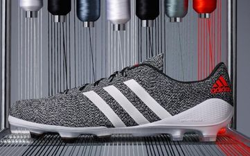 Pic: We simply must have the new black and white version of Adidas’ knitted football boots