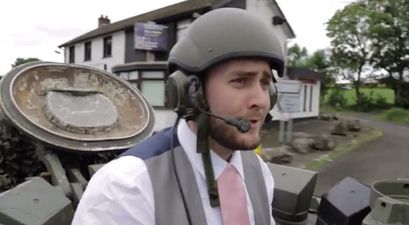 Video: Tanks, jet skis, motorbikes and bulls! This is the most epic Irish wedding video we have ever seen