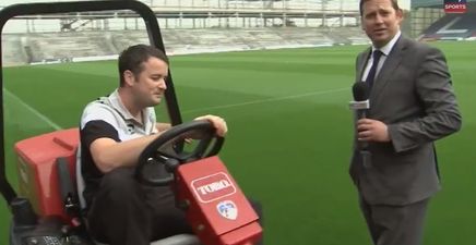 Video: Cameraman falls on his arse live on Sky Sports News