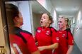 Video: One of Canada’s rugby players gets a nasty surprise from her team-mate in the tunnel