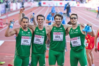 Pics: Ireland’s men reach 4 x 400m relay final at the European Championships