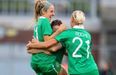 Video: Ireland’s Julie-Ann Russell scored a free kick from 35 yards last night