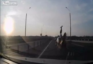 Video: Easily the most insane motorcycle crash and life saving flip that you will ever see