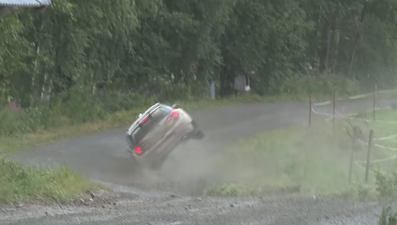 Video: French rally driver pulls off one absolutely incredible save