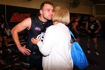 Pics: Ciarán Sheehan’s mother flew out to Australia to see her son’s first game for Carlton in the AFL