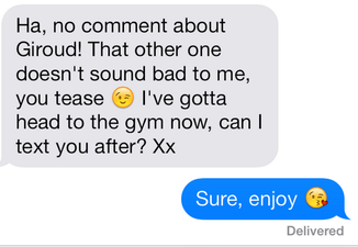 Steve met Jess in Dicey’s last night, and has been accidentally texting Paddy Power since…