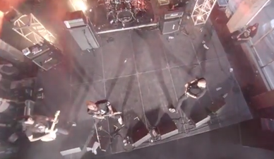 Video: Bassist smashes $700 drone out of the air with an expertly-thrown beer can