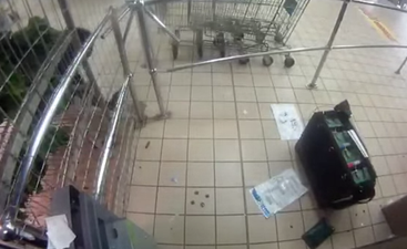 Video: Shocking CCTV footage shows ATM being robbed at gunpoint