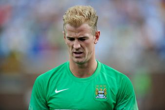 Vine: West Ham mascot thumbs his nose at Manchester City’s Joe Hart