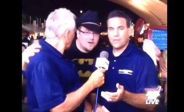 Video: Reporter punches randomer trying to videobomb his live TV broadcast (NSFW)