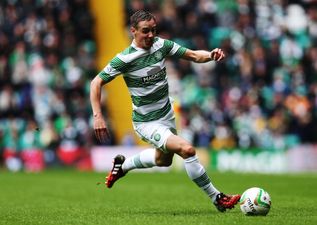 Vine: Celtic player hilariously prevents certain Celtic goal with his face