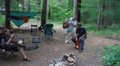 Video: Rabid bat attacks guitarist while he was playing a song