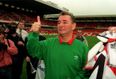 Pic: Nottingham Forest fans pay a lovely tribute to Brian Clough by wearing green jumpers against Spurs