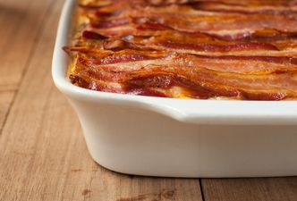 Pic: Breakfast lasagne with pancakes and bacon looks like the most amazing thing ever