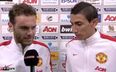 Video: Juan Mata acts as interpreter as Angel di Maria takes Man Of The Match award