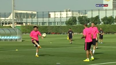 Video: Barcelona’s ‘one foot to another’ training drill is fantastic