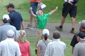 Video: That’s Gas! Kid loses his mind after Rory McIlroy gives him his golf ball