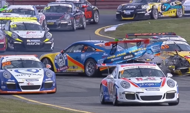 Video: Massive Carrera Cup crash sees engine ripped clean from Porsche 911