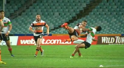 Vine: Easily one of the most brutal rugby tackles we’ve ever seen