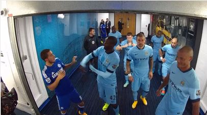 Video: Yaya Touré gives Eden Hazard a few playful but powerful slaps in the tunnel