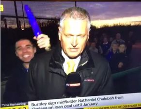 Vine: Nothing to see here, just an Everton fan waving a dildo on Sky Sports News on Deadline Day