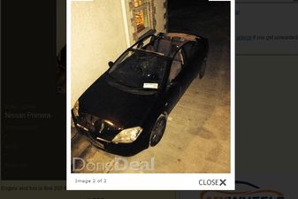 Pic: A brief but admirably honest ad for an old Nissan Primera in Sligo on Done Deal