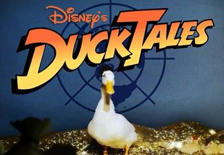 Pic: Nothing to see here, just a gigantic duck doing the rounds in Dublin this afternoon