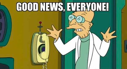 Take a look at the first picture from the Simpsons/Futurama crossover episode