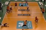 Video: Amazing and hilarious volleyball smash hits three players in the face one after the other