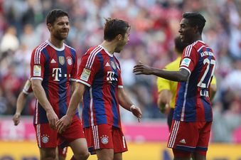 Vine: Xabi Alonso scores his first Bundesliga goal with this clever free-kick