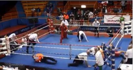 Video: Referee gets brutally attacked during match at European Youth Boxing Championships