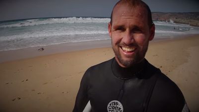 Video: Surfer CJ Hobgood gets a nasty, rocky surprise in Portugal