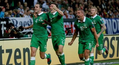 Robbie Keane is on the bench for tonight’s match against Scotland