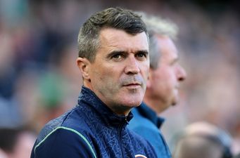 Pic: We wonder if Keano spotted this Robbie Savage-themed flag at the Aviva?