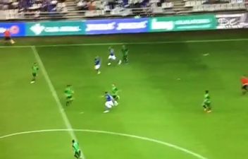 Woof! Check out this long range cracker from the Spanish lower leagues