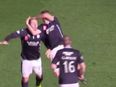 Vine: Dundee stars Gary Harkins and Jim McAlister celebrate goal RKO-style