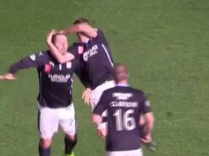Vine: Dundee stars Gary Harkins and Jim McAlister celebrate goal RKO-style