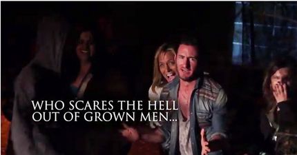 Video: It’s funny to watch grown men get scared sh#*less at a haunted house